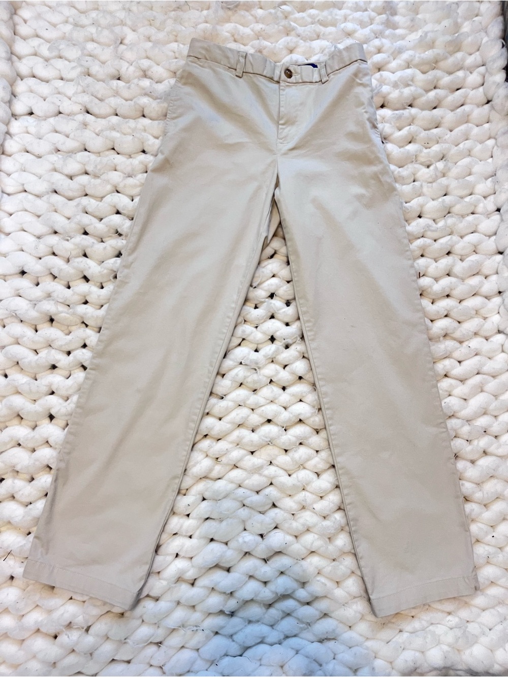 Polo by Ralph Lauren Boys Tan Chino Pants with Navy Pony | Boys 14